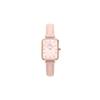 [Official Shop/Authentic Import/2-Year Warranty] Daniel Wellington DW Women's Quadro 20x26 Pressed Rouge Watch with Mother-of-Pearl and Pink Leather S