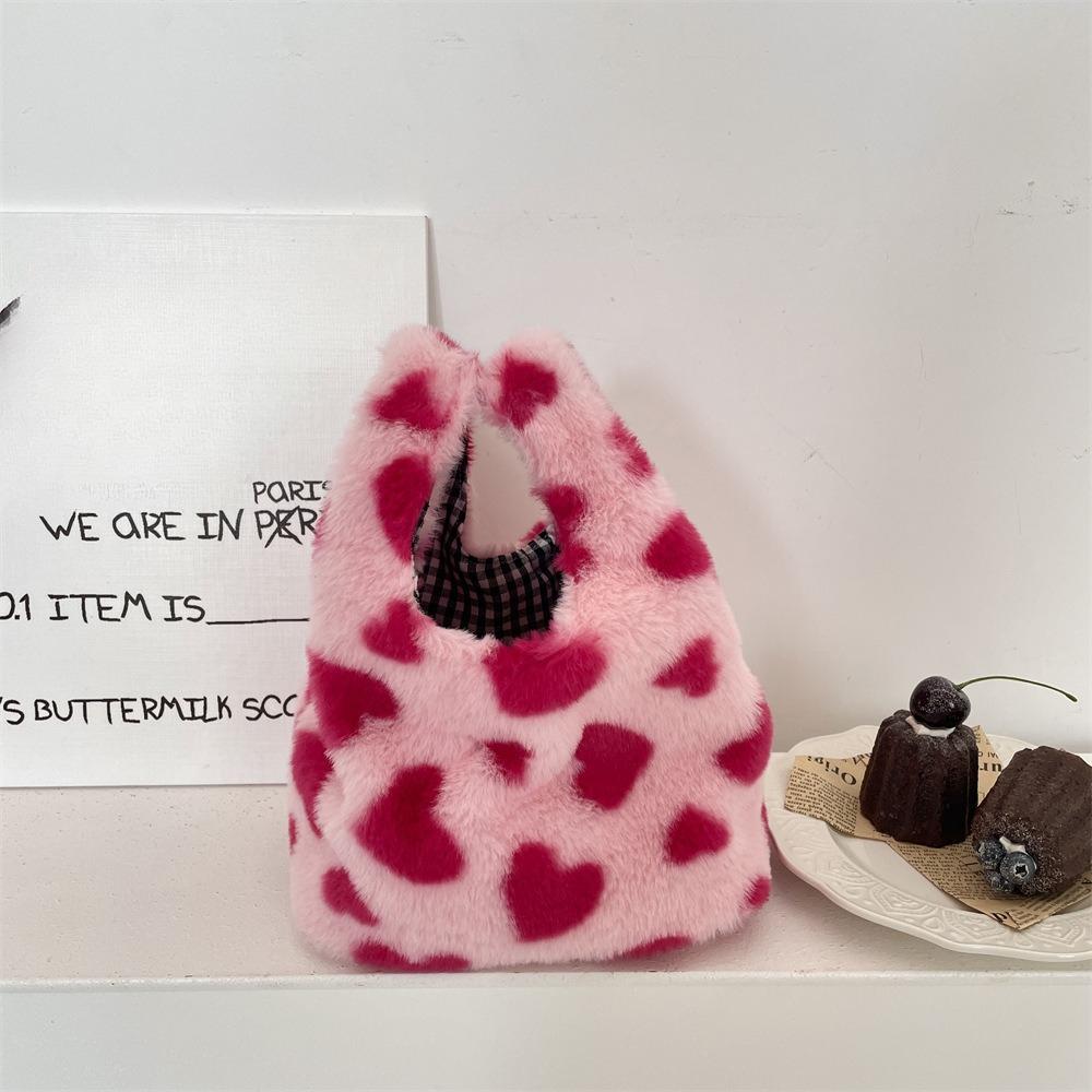Женский клатч с леопардовым принтом, мягкий плюшевый, осенне-зимний, модная сумочка, тоут, для хранения