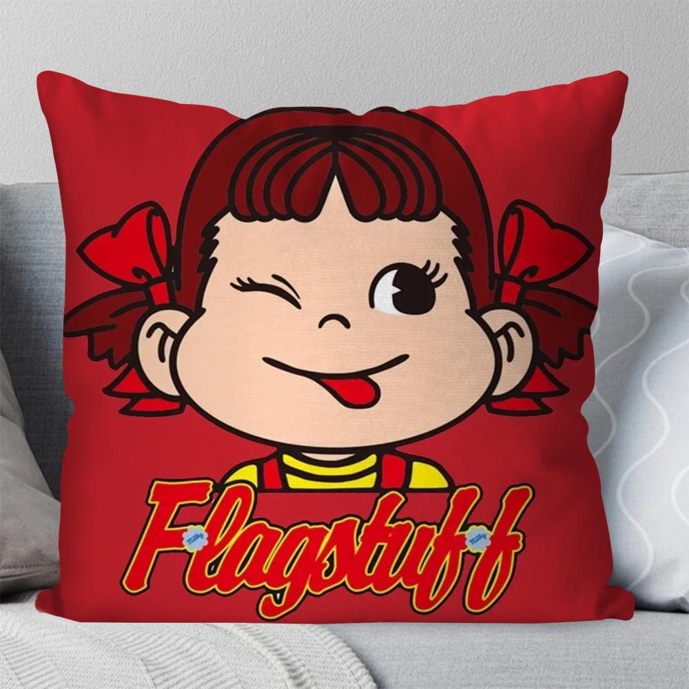 Классический талисман P-Peko Анимационная наволочка для подушки Квадратная подушка Спальня Диван Досуг Комфортная подушка Гостиная Домашнее украшение 40X40