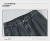 Мужские джинсы High Street корейского стиля с потертостями и широкими штанинами