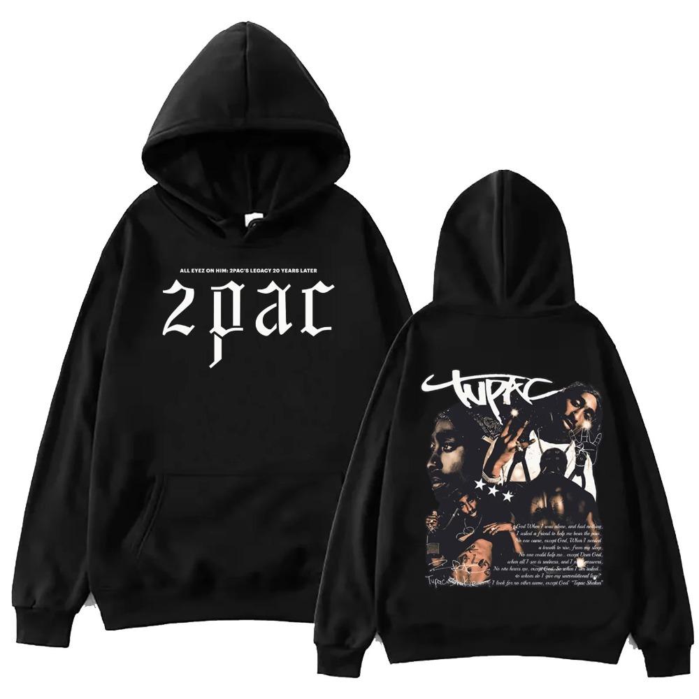 High Quality Cotton Tupac Shakur 2pac Hoodie unisex Fabric Street Fashion Hoodie New Casual Skating Running Sweatshirt halloween