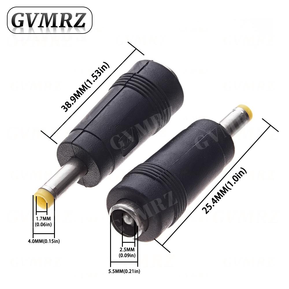5PCS DC 5.5*2.1 Female to 5.0*3.0 5.5*2.5 4.0 / 4.8*1.7 5.5*1.7 3.5*1.35 mm Male Power Jack DC Plug Laptop Connector