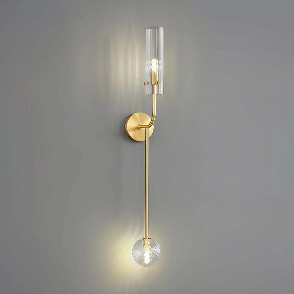 Antora Dos - 80 cm double elegant modern gold wall lamp