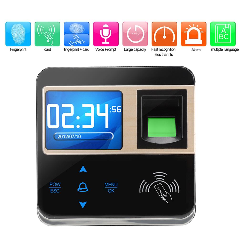 Biometric Fingerprint Time Access Control Employee Time Clock Attendance System( IC Card)