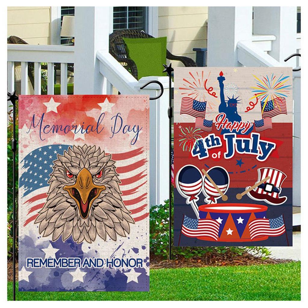 День независимости Садовый флаг Флаг Американский праздник Вечеринка Украшение Реквизит Садовый флаг.