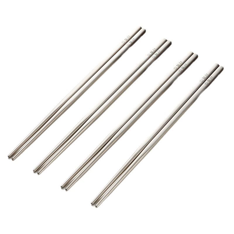 Lightweight Titanium Chopsticks 7mm Hollow Design Portable Camping Utensil Adults Eco-Friendly Reusable