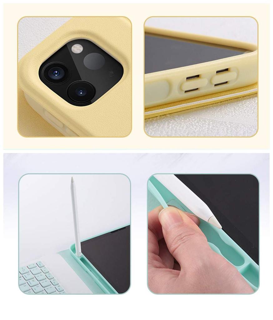 Цветной чехол-клавиатура с тачпадом и держателем для стилуса для iPad 5-го и 6-го поколения, съемная магнитная беспроводная Bluetooth-клавиатура и совместимый