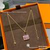 Women's 18K Rose Gold-Plated Diamond Kelly Handbag Necklace