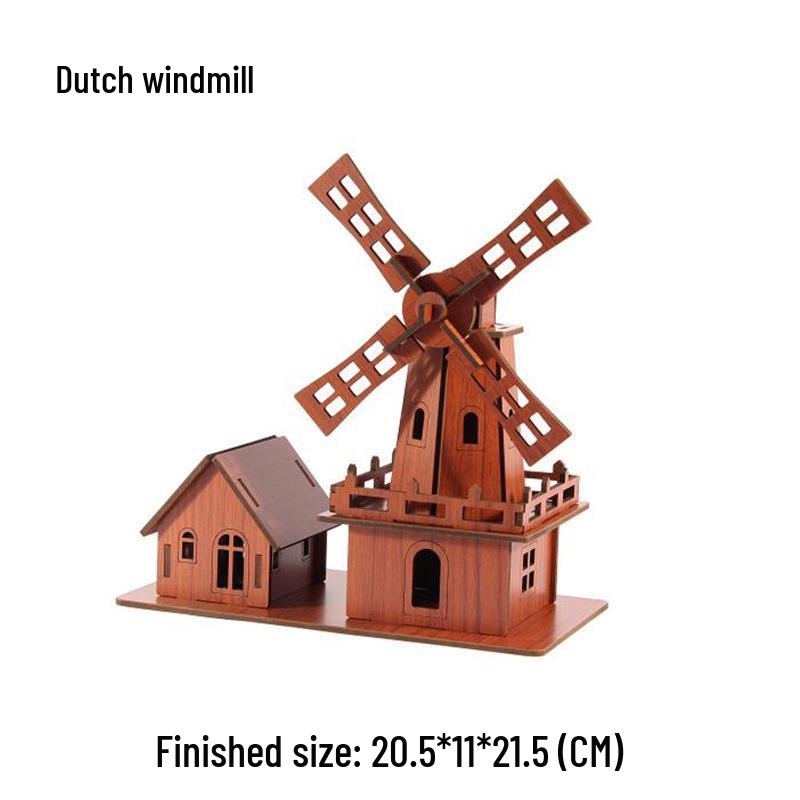 Red Bamboo 3D Wooden Car Jigsaw Puzzle - DIY Interlocking Laser-Cut Model