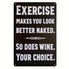 One Piece, "Wine Is Also Your Choice" Metal Tin Plate (8''x12''/20cm*30cm) Vintage Nameplate Decorative Wall Art Wall Decoration