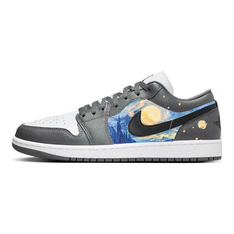 Jordan Air Jordan 1 Aqua, Масляные картины «Звездное небо» Нескользящие Износостойкие Нескользящие Износостойкие 553558-152(Команда56-)