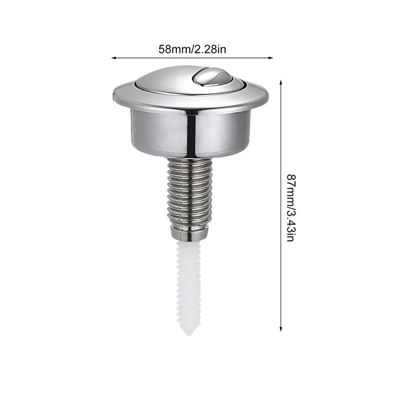 Кнопка для бачка унитаза с двойным смывом, кнопка смыва для унитаза из АБС-пластика, запасные части для унитаза, бачок для смыва для большинства ванных комнат