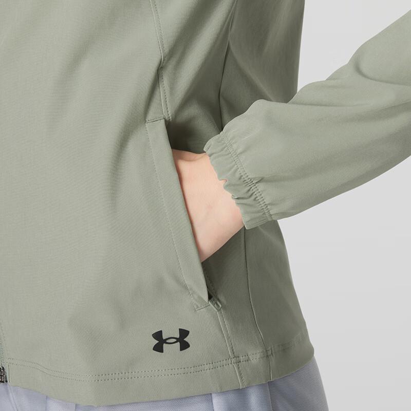 Under Armour Женская спортивная куртка с капюшоном из плетеной ткани