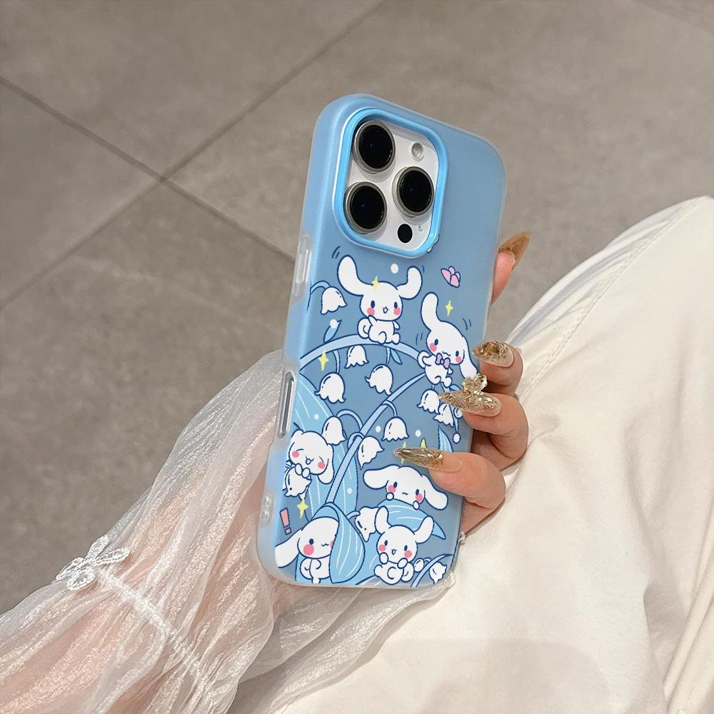2 IN 1 Melody Kuromi Casing For Iphone 17 Pro Max 17 Air 16 15 14 13 12 11 Pro Max 16e 16 Plus 17Pro Hello Kitty Phone Case