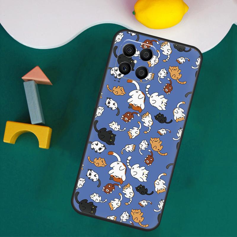 Милый Чехол С Рисунком Кота Котенка Для Honor 200 Pro 50 70 90 X9a X8a X8 X9 X8b X9c X9b Honor Magic 7 Lite 5 6 Pro Чехол
