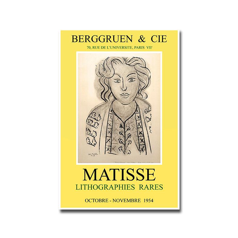 Henri Matisse Vintage Poster Abstract Line Art Print Mid Century Canvas Painting Modern Wall Picture For Living Room Home Decor