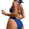 Solid Color Multi-color Sexy Bikini European and American Straps Split Swimsuit Set