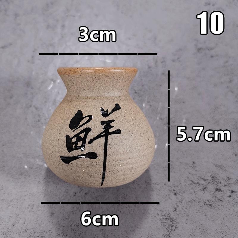 Магазин суши Декор для тарелки сашими Маленькая бутылка Бочонок для сухого льда Керамический держатель для зубочисток Японский стиль Фруктовые палочки Контейнер Банка Коробка