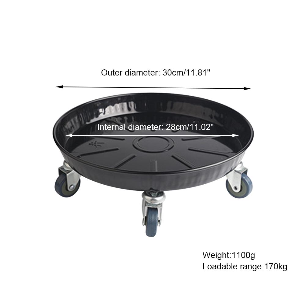 Поддон для цветочного горшка на колесиках Тяжелый передвижной горшок для цветов Тележка-подставка Держатель Металлический передвижной горшок для цветов Садовый инструмент