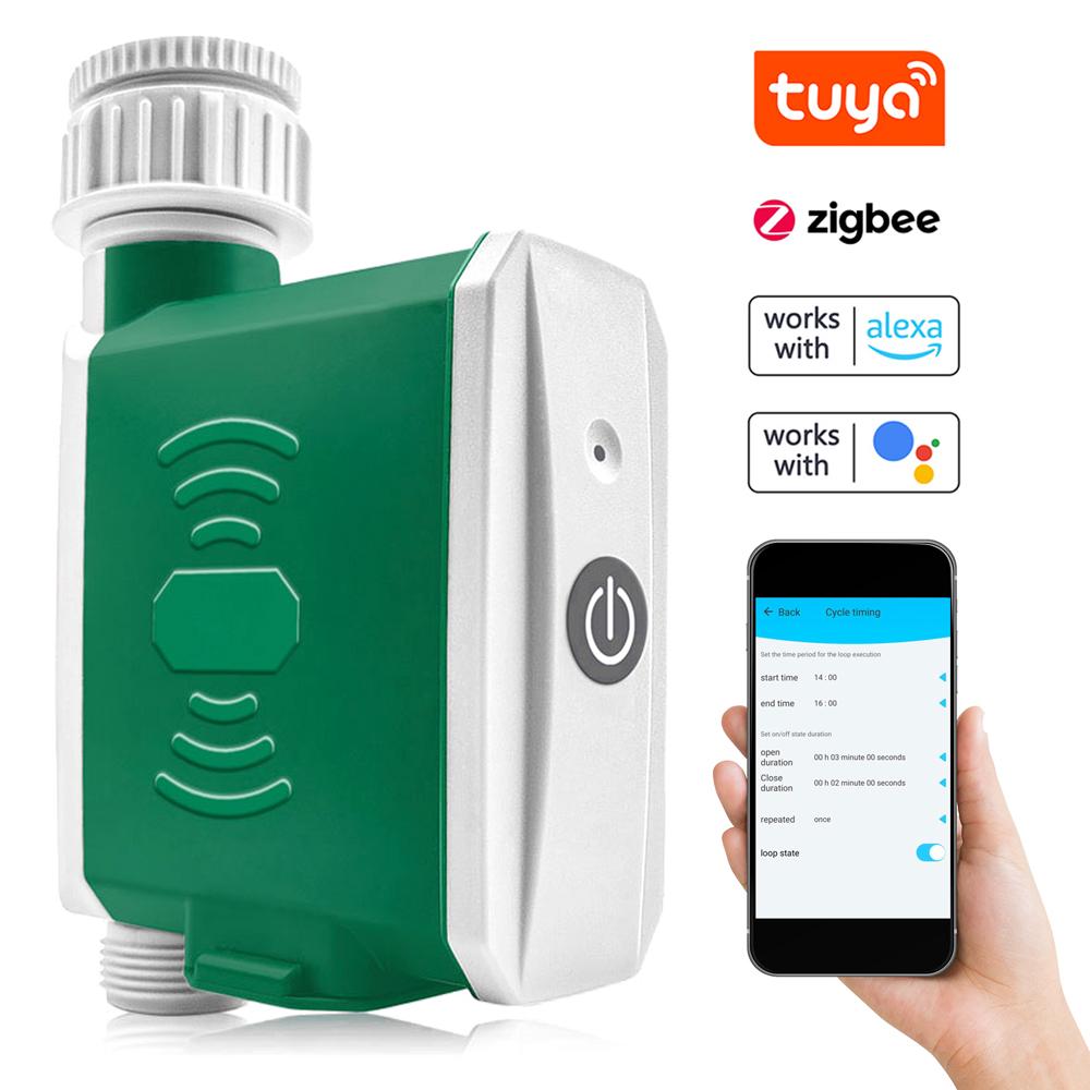 Tuya ZigBee Таймер полива Контроллер капельного орошения Автоматическая система полива сада Управление через приложение