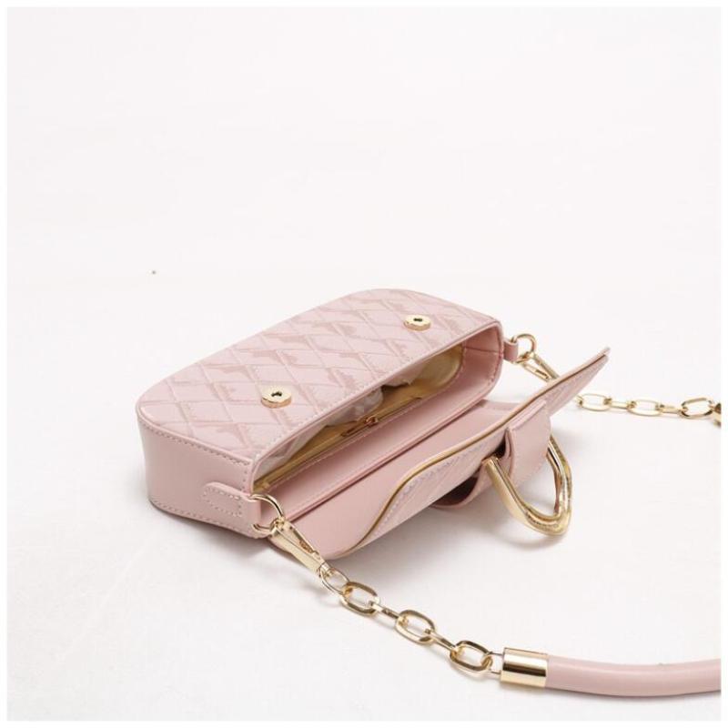 New Fashion Rhombic Lattice Chain Bag Leisure Versatile Korean Outdoor Crossbody Bags Small Square Bag