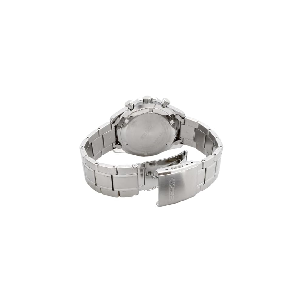 Мужские кварцевые часы Seiko с хронографом SBTR013 Черные 1/5 секунды Водонепроницаемые