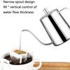 1pc-Drip Kettle Coffee Tea Pot Non-stick Coating Food Grade Stainless Steel Gooseneck Drip Kettle Swan Neck Thin Mouth