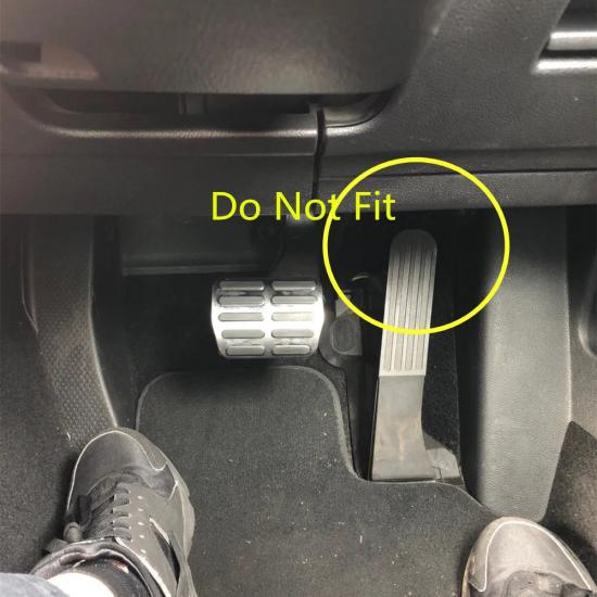 Carmilla Stainless Steel Car Gas Pedal Assembly Brake Pedals Covers for Volkswagen VW Caddy 2004 - 2015 Upgrade Car Parts