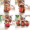 Cute Capybara Stuffed Toy Keychain With Hamburger Fries Plush Bag Charm For Kids Gift