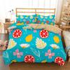 Summer Fruits Duvet Cover Pomegranate Orange Lemon Pattern 3D Print Bedding Set For Kids Boys Girls Teens With Pillowcases Decor
