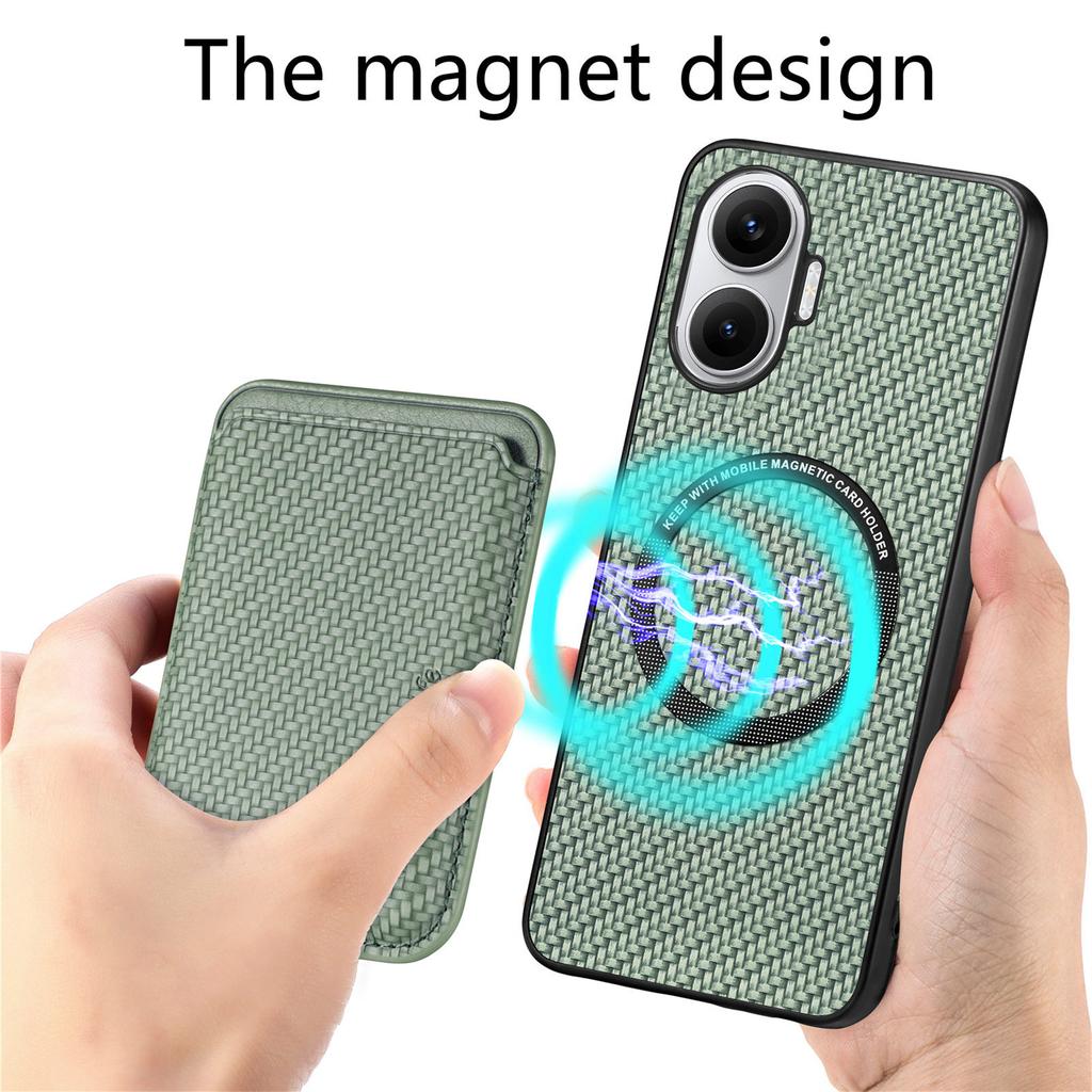 Чехол для Xiaomi Redmi Turbo 4 Pro 5G Магнитный съемный держатель для карт Задняя крышка телефона