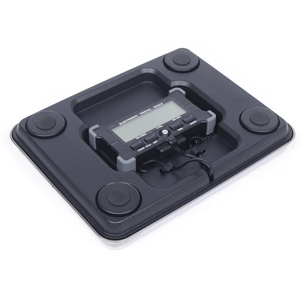 Цифровые весы для отправки, Почтовые весы 200 кг с ЖК-дисплеем, Функция удержания/тарирования, Легкие весы для посылок/багажа/дома