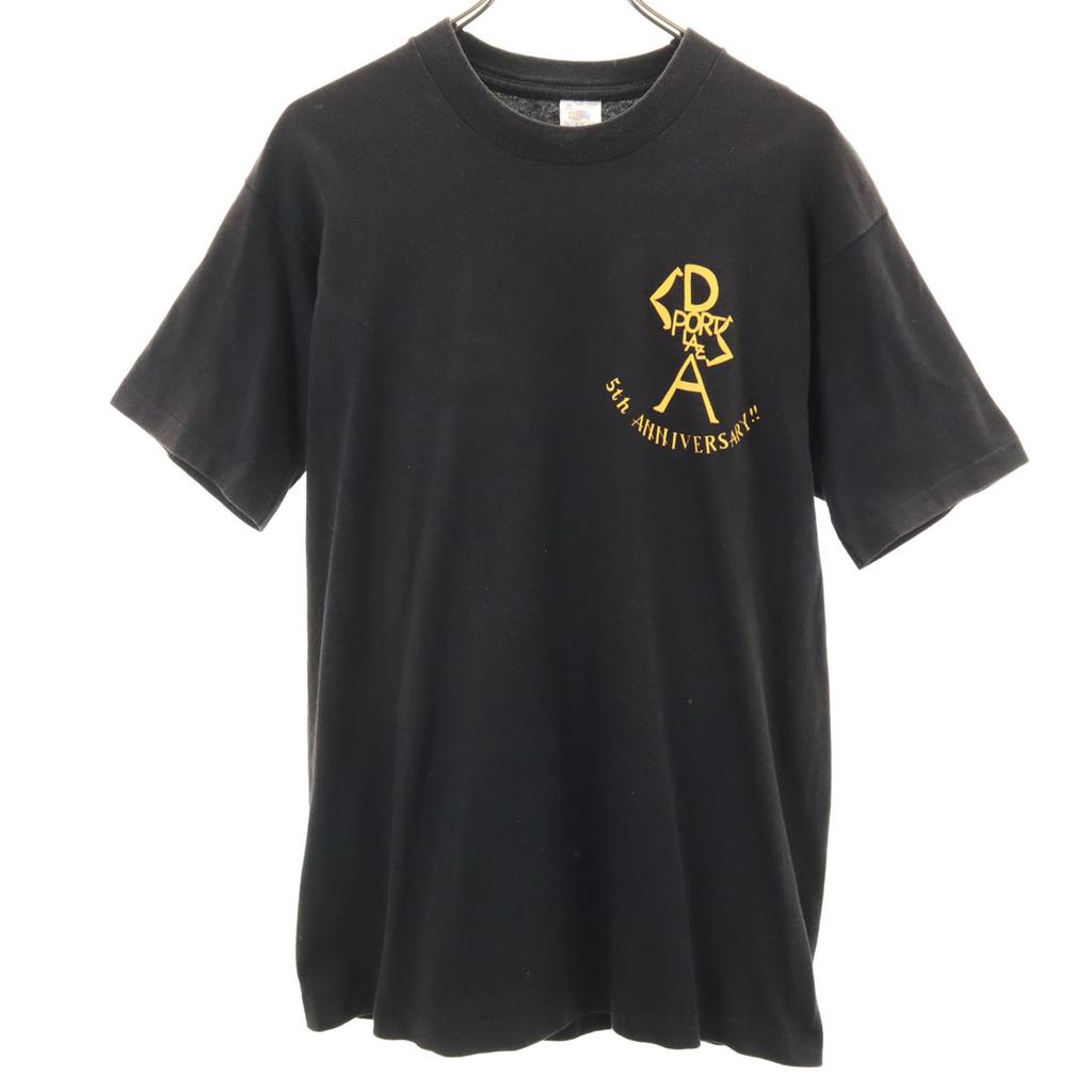 FRUIT OF THE LOOM 90s Made in USA Old Back English print Short sleeve T-shirt Men's Used