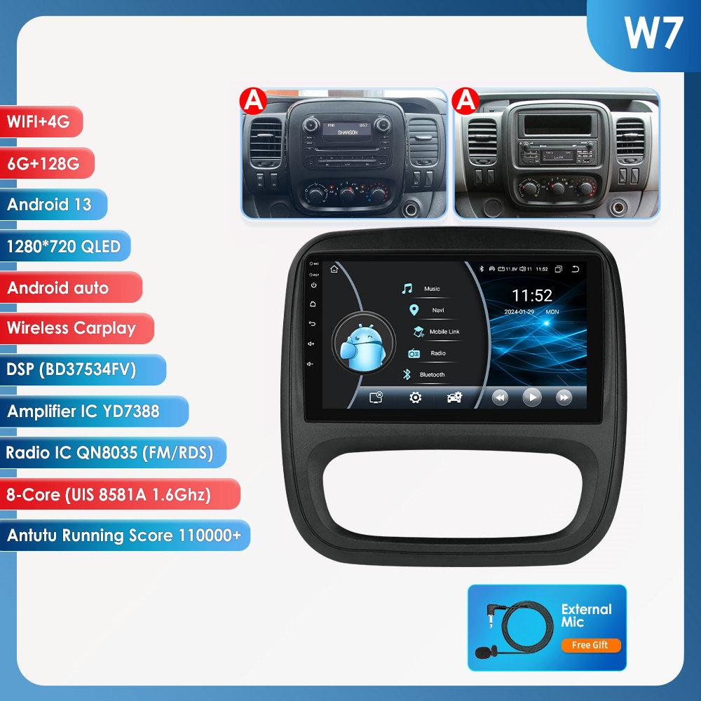 Hizpo 4G AI Voice Android Auto Radio для Renault Trafic 3 2014-2021 для Opel Vivaro B 2014-2018 Carplay Car Multimedia Intelligent Screen GPS 2din