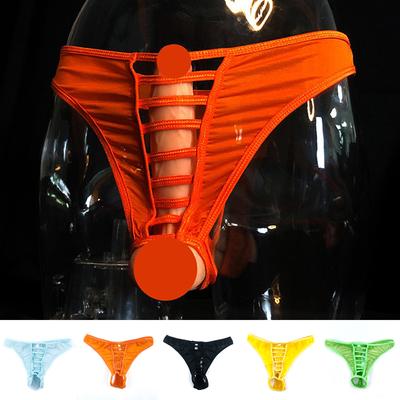 Высококачественное мужское нижнее белье, сексуальные трусы в сеточку с открытой промежностью, стринги с Т-образной спинкой, стринги