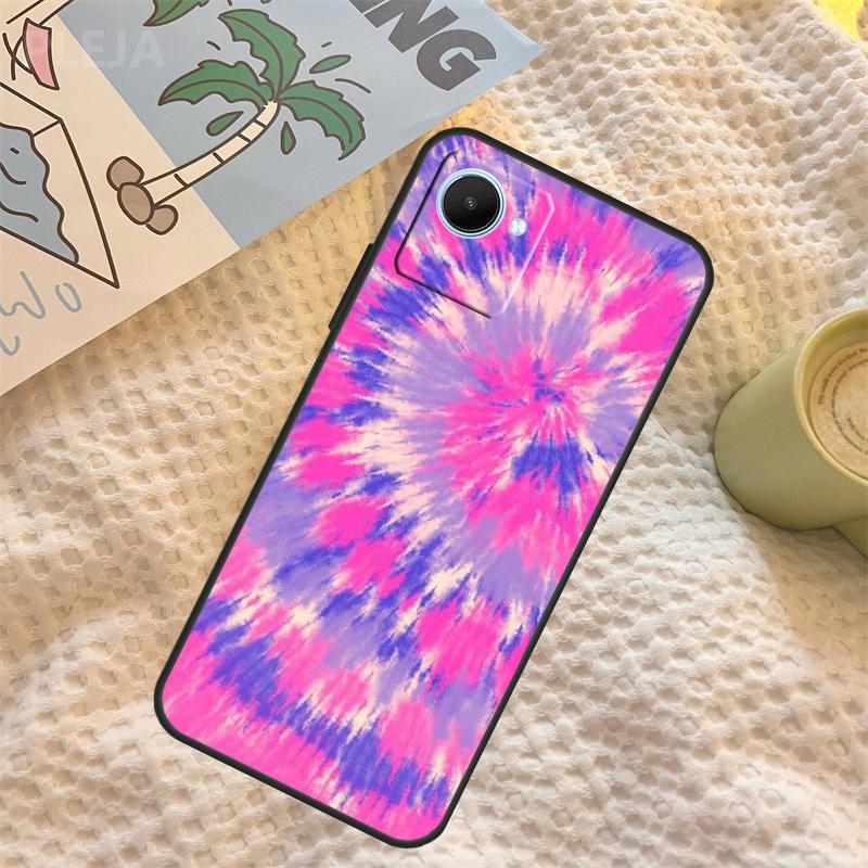 Чехол Радужный Спиральный Тай-дай для Realme 15 11 12 13 14 Pro Plus C65 C67 C71 C63 C61 C55 C51 C53 C35 C75 GT6 GT7 Pro