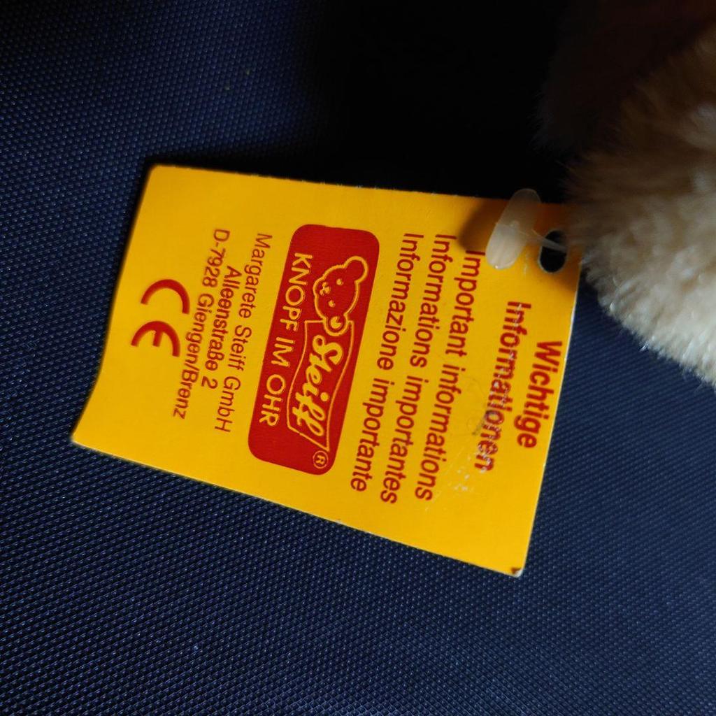 [USED] Excellent condition vintage Steiff teddy bear, German mohair