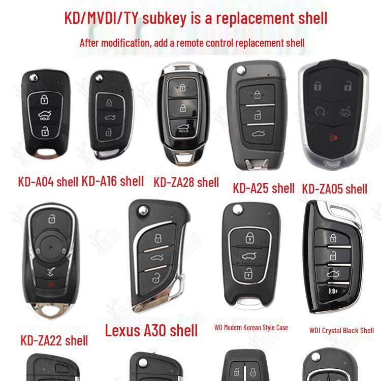 KD VVDI TY Запасной корпус для ключа-брелока для B5 A6 DS Hyundai Складное лезвие