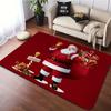 Christmas Santa Claus Area Rug for Christmas Room Decor Non-Slip Carpet Washable Floor Mat for Home Living Room Bedroom Decor