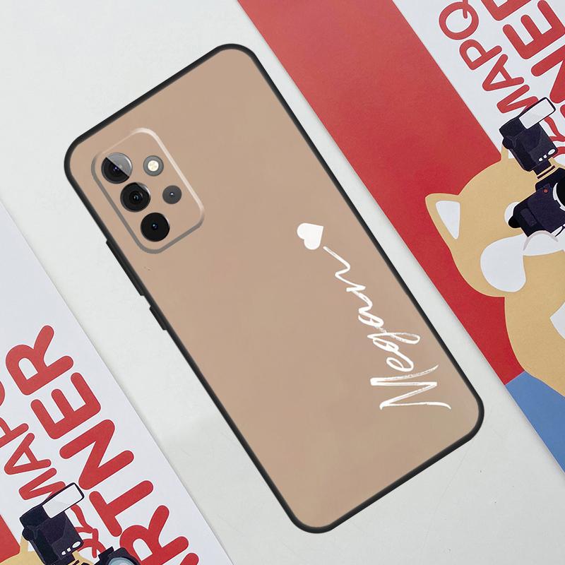 Персонализированный чехол для телефона с монограммой для Samsung Galaxy A53 A33 A23 A13 A52 A32 A22 A12 A51 A71 A14 A24 A34 A54 A21S