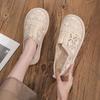 Casual Slip On Hollow Lace Breathable Shoes for Women Summer Aesthetic Designer Luxury 2025 New Light Round Toe Woman Footwear