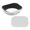 Haoge LH-W55T 55mm Square Metal Screw-in Lens Hood with Shade Design Cap for Canon, Nikon, Sony, Leica, Zeiss, Voigtlander, and Fujifilm