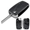 3 Buttons Car Key Fob Case Shell Replacement Flip Folding Remote Cover Fit for FIAT