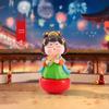 Большая игрушка-неваляшка «Дама династии Тан» - Для прихожей и в качестве праздничного подарка