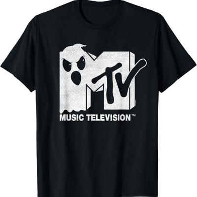 Футболка MTV Призрак в логотипе
