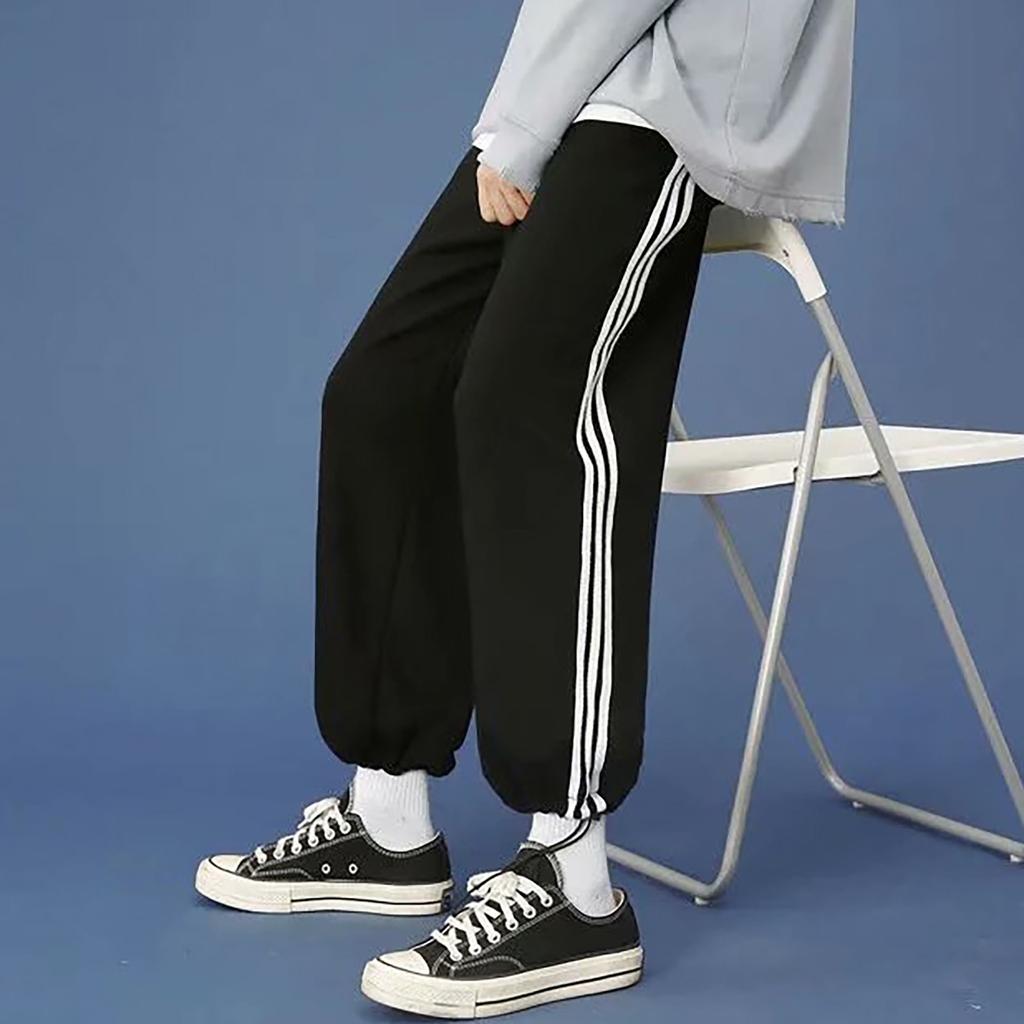 Повседневные брюки для мужчин на весну и универсальные свободные прямые спортивные брюки с девятью точками на завязках