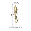 Squid Metal Figurine Brass Marine Organisms Vintage Home Decor Office Desk Decoration Mini Simulation Animal Souvenir Gift