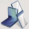 Transparent Acrylic Plating magnetic Case for Samsung Galaxy Z Flip 7 8 Flip7 Flip8 Hinge Protection Screen Protector Cover
