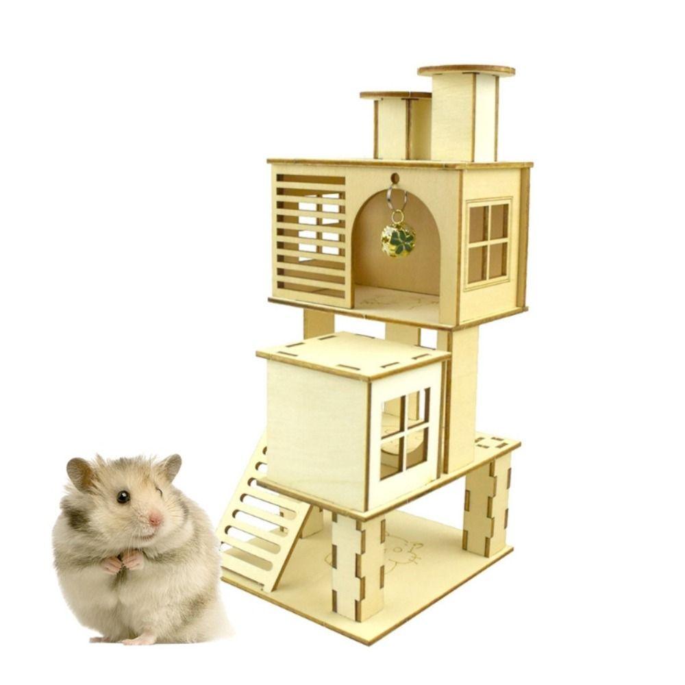 Gerbils Hedgehog Removable Guinea Pigs Hamster House Rat Playground Platform Small Animal Habitat