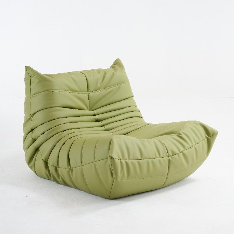 Fuzzy Caterpillar Lazy Sofa: Modern Minimalist Fabric Balcony & Bay Window Lounge Chair